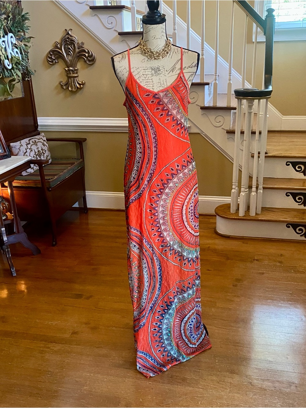 Los Angeles Fire Y2K mesh dress
